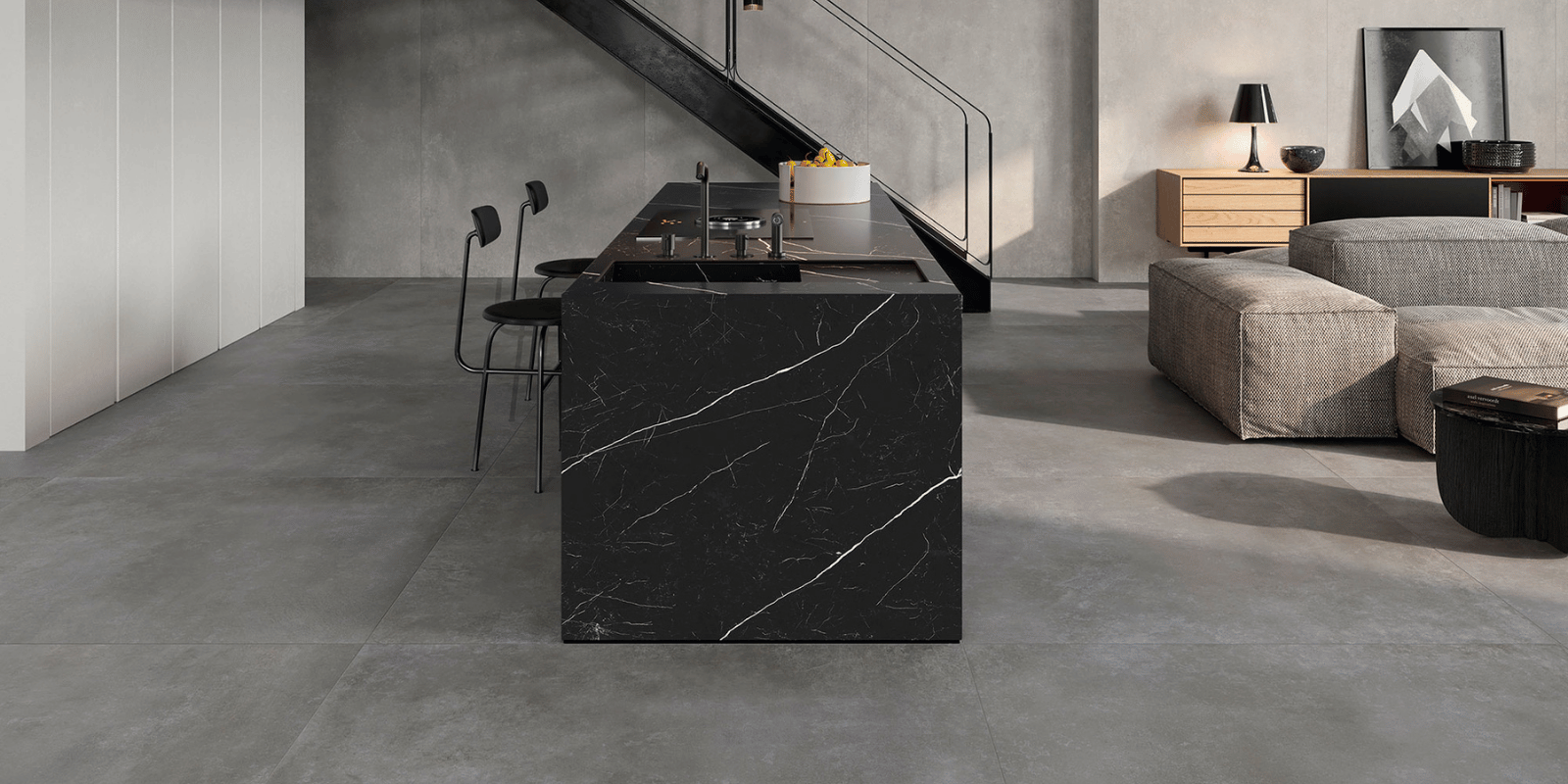 Pavimenti Gres Porcellanato Effetto Cemento-Resina-Metallo-Cotto
